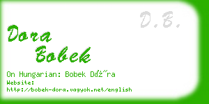 dora bobek business card